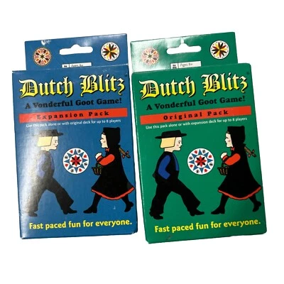 Classic Dutch Blitz Card Game Original + Expansion Pack Bundle NEW