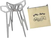AmazingJul CAMP Cooking Stand Grill Bread Tripod Folding Folding Camping Tripod BBQ PAN