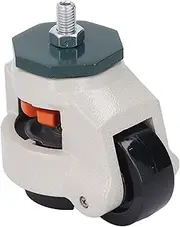 Workbench Caster Wheel, Adjustable Leveling Stem Industrial with 62mm Nylon Wheel for Heavy Duty Furniture