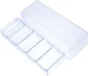 Gadpiparty Mahjong Chips Container Lid Pp Plastic Mahjong Chips Organizer Small Item Storage Box Storage Case
