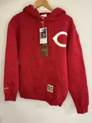 NWT Mitchell & Ness Cincinnati Reds Cooperstown Collection Hoodie Men's M
