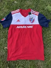 FC Dallas Adidas MLS soccer jersey men sz M Climalite Advocare #23 Brand New