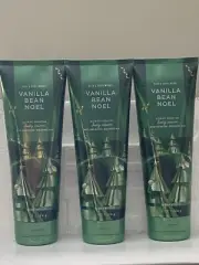 3 New VANILLA BEAN NOEL BATH & BODY WORKS BODY CREAM LOTION