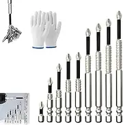 High-Magnetic Screwdriver Drill Bit Set, 6/12 Pcs Strong Magnetic Anti-Slip Durability Screwdriver Set, Electric Precision Anti Impact High Hardness Drill Bit, 50 65 75 100 120 150mm (1 Set)
