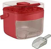 Ice Tray with Lid, Chilling Cube Maker Bin, Press-Type Design Easy Release Ice Making Tool with Handle and Lid for Daily Life Kitchen Party Picnic Gathering