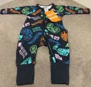 Bonds BNWT Black Hot wheels Zippy Size 0000 (Newborn)