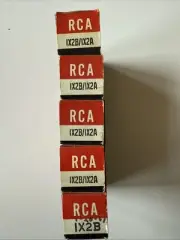 Sleeve Of 5: Date Matched NOS Vintage RCA Radio Electron Tubes 1x2B NIB 1960