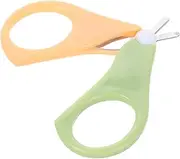 VICASKY Baby Round Tip Safety Manicure Nail Scissors and Baby Glass Nail File Set Stainless Steel Nose Hair Scissors for Infant Newborns Babies Toddlers