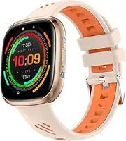 Smartwatch Fitness Tracker Sports Watches(Answer/Make Calls) for Men Women Parents IP68 Waterproof with Full Touch Screen Steps Calories Sleep Tracker Alarm Clocks (Gold)