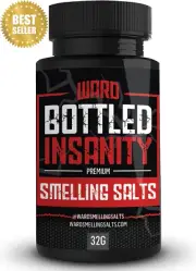 Bottled Insanity Smelling Salt - Ultra Strong Ammonia Inhalant for Powerlifting