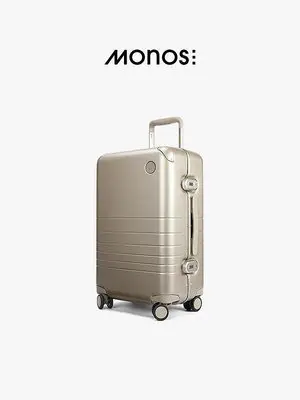 Monos加拿大行李箱20寸拉桿箱商務框密碼鎖箱靜音輪登機箱