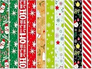 ASTARON 600pcs Christmas Paper Chains Festive Printed Creative Paper Decorations