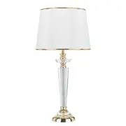 Dynasty Gold Crystal White Table Lamp