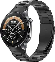 [GIOPUEY] Strap Compatible with OnePlus Watch 2, Stainless Steel Strap, Wear-Resistant, Stylish, Replacement Strap