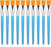 10pcs Flat Paint Brushes, 1 Inch Oil Painting Brushes Synthetic Watercolor Acrylic Paint Brush for Acrylic, Watercolor, Oil Painting, Crafts, Face Body Art