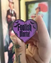 Foolish mortal Heart Enamel Pin Fantasy