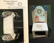 Vintage Tole Pattern Packet: Springtime Table & Chairs by Sonja Richardson