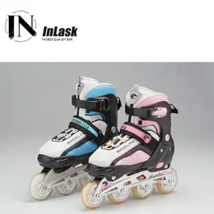 【InLask英萊斯克】鋁底座直排輪溜冰鞋-可調4個尺寸