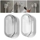 1Pcs For Home Toothbrush Storage Shelf White Grey Self-adhesive Bathroom Shelf
