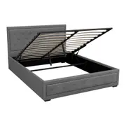 Bronte Storage Queen Bed Frame Grey