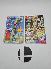 Mario GameStop Exclusive Nintendo Switch Sticker Sheets Kart, Wonder, Smash Bros