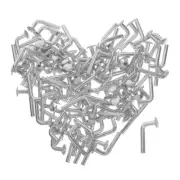 100 Pcs Galvanized Pin Buckle Heavy Duty Pallet Nailer Racking Accessories