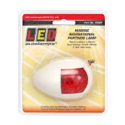 LED Autolamps Port Side Navigation Light Red LED White Bracket 10 LED Lamp