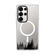 Galaxy S25 Ultra Clear Magnetic Case Minimal Forest Clear Case
