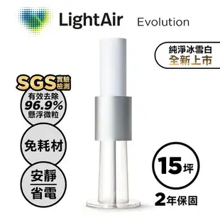 瑞典 LightAir IonFlow Evolution PM2.5 精品空氣清淨機（純淨冰雪白）