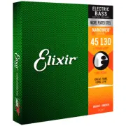 Elixir NANOWEB Nickel Bass — 5-String 14202 Light .045-.130