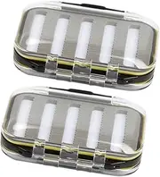 BESPORTBLE 2pcs Box Double Sided Fishing Boxes& Storage Double Open Streamer Double Layer Black