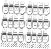 Pack D Rings Tie Down Anchors Heavy Duty 1/4” Trailer Tie Down Hooks 1200 lbs 6