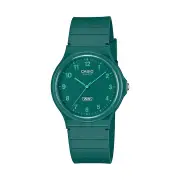Casio Analogue Water Resistant Green Resin Band MQ24B-3B