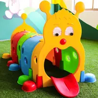 在飛比找樂天市場購物網優惠-免運開發票 幼兒園毛毛蟲爬行隧道寶寶鉆洞塑料兒童樂園玩具游樂