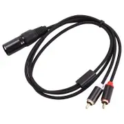 XLR To Dual Audio Cable XLR Male 3 Pin To Dual Male Plug Stereo Audio9386