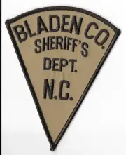 Bladen County Sheriff's Department, North Carolina Shoulder Patch V1