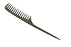 Carbon Wide Tooth Rake Comb with Tail – Child-Friendly Detangler, Natural Curl &