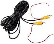 Car RCA Reverse REVERSING Rear View Parking Camera Video Cable with Detection Wire Reverse Trigger Lead (10 Meters/32FT)
