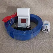 Heating Wire+Temperature Controller Set Greenhouse Warm Underfloor Heating Air line Soil Warming Heating Cable Nursery S 30m soil set