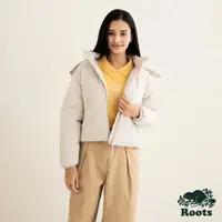 在飛比找momo購物網優惠-【Roots】Roots女裝-都會探索系列 連帽鋪棉外套(牡