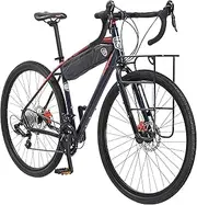 Mongoose Men's Elroy Adventure Bike 700C Wheel Bicycle, Blue, 54cm Frame Size