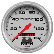 Auto Meter 4481 Ultra-Lite Speedometer Gauge 5" w/ GPS Display