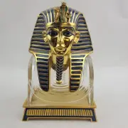 The Mask of Tutankhamen in Crystal and Gold - Rare Franklin Mint - Made Germany