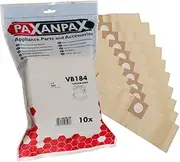 Paxanpax VB184, Compatible Paper Bags for Vax Commercial VCC-08, VCC-10, VCC-11 Series (Pack of 10), Brown