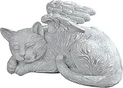 Design Toscano QL6080 Cat Memorial Angel Pet Statue Stone Finish 25.5 cm