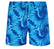 Vilebrequin Nautilus Tie Dye Mahina Swim Trunks Azur Blue XXL NWT $285