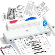 [Phomemo] M834 (Upgraded) Portable Printer, Wireless Bluetooth Thermal Printer, Support Multi-Size Thermal Paper, Compatible with iOS, Android & PC, Inkless Printer for Travel, Office, School, 300dpi