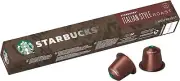 Starbucks by Nespresso Italian-Style Roast Coffee Pods 100 Capsules