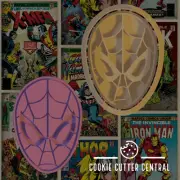 Spiderman Cookie Cutter and Embosser - 7.7cm x 5.5cm