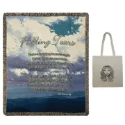 Falling Tears 50" x 60" Throw Blanket and Angel Tote, Sympathy, Bereavement NWT
